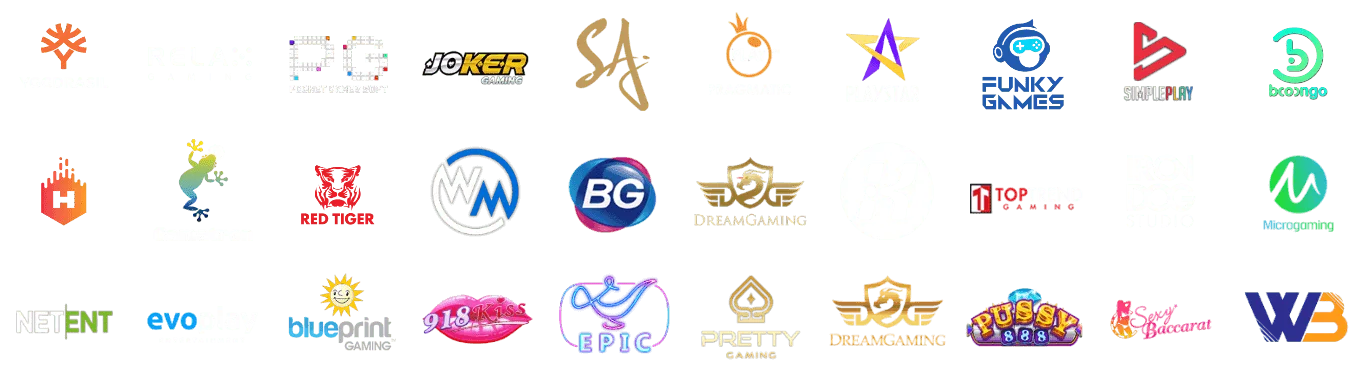 PGXXX รวมค่ายเกมคาสิโนชั้นนำทั่วโลก